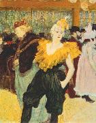 Henri de toulouse-lautrec The clown Cha U Kao at the Moulin Rouge Sweden oil painting artist